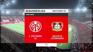 FIFA 22 Realistic Sliders | FSV Mainz vs Bayer Leverkusen Match Prediction | Ft Onisiwo and Wirtz