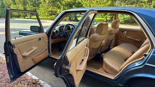 1983 Mercedes-Benz 300D Turbodiesel Lapis Blue over Palomino 47k miles. Interior/engine bay 5/28/24