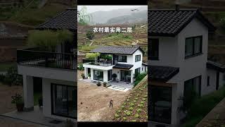 The most practical one-story rural self-built house, villa design, homestead building