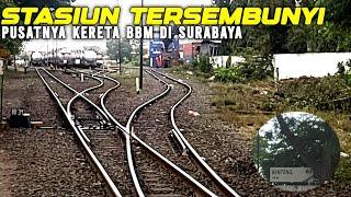 PUSATNYA KERETA ANGKUTAN BBM DI SURABAYA!!STASIUN BARANG KEDUA