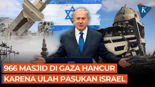 Israel Hancurkan 966 Masjid di Gaza Palestina Sejak Perang Pecah 2023