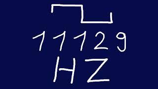 11129 hz square