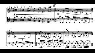 Francis Poulenc - Sonata for Clarinet and Bassoon, FP. 32a (1922) [Score-Video]