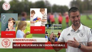 HFV-Verbandssportlehrer Christoph Liebich erklärt die neuen Spielformen im Kinderfußball