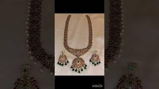 it's me Aparna collections #blackbeads #longchains #latest #fashionjewellery