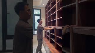 北美黑胡桃木原木书柜black walnut wall bookcase #chinesefurniture #chinafurniture #woodworking #wood #bookcase