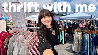 come thrift with me at a PLUS SIZE flea market in LA. ️