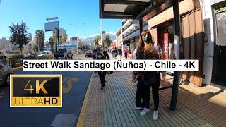   Street Walk Santiago (Ñuñoa) - Chile - 4K