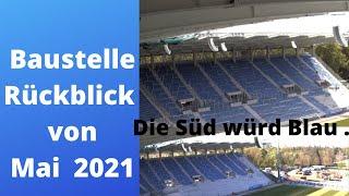 Baustelle Rückblick vom #Wildparkstadion Karlsruhe von Mai  2021