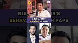 #Rishi Kapoor's Shocking Behaviour With Paps ft.Paparazzo Varinder Chawla #viral #bollywood #shorts