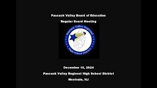 PVRHSD Board Meeting 2024-12-16