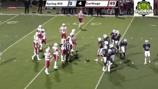 Spring Hill Panthers vs Carthage Bulldogs  Bi-District Football Playoffs