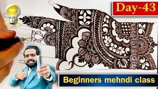 Day-43 class | easy tutorial | injection mehndi 2025 by hassan expert | beautiful mehndi design new,