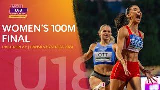 Bulgaria's RISING 100m star!  Women's 100m final replay | Banska Bystrica 2024