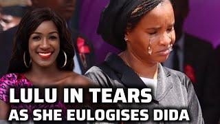 LULU HASSAN IN TEARS AS SHE EULOGISES WINNIE BWIRE NDUBI AKA DIDA OF SULTANA CITIZEN TV 