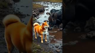 Brave Shiba Inu Begs for Help to Save Trapped Horse – A Heartwarming Rescue! #animalrescue #humanity