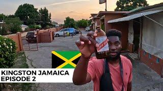 Walking The Streets of Kingston Jamaica  Looking for Food (Is It Safe)