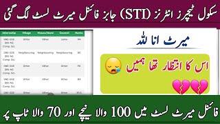 STI Jobs Final Merit List Displayed |School Teachers Interns Final Merit list uploaded |STI 2025