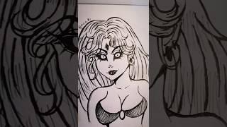 I think I drew someone evil ‍️| #shortvideo #shorts #sketch #subscribe #short #shortsvideo #pov