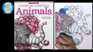 Design Originals Creative Coloring Animals Adult Coloring Book Review Elephant - Family Toy Report