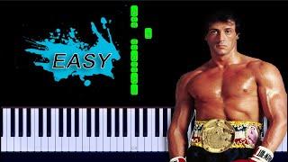 Bill Conti - Gonna Fly Now Theme From Rocky Easy Piano Tutorial