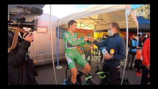 The moment Primoz Roglic regained the red jersey at the Vuelta