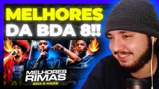 AS MELHORES RIMAS DA BDA 8 ANOS!  | REACT BAUEB