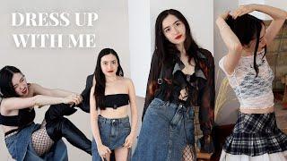 Dress up with me  trying cute outfits ⋆ asmr sounds