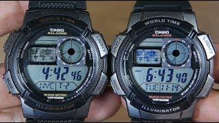 CASIO STANDARD AE-1000W-1AV VS AE-1000W-1BV