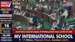 Javed Rana assured supply of drinking water every corner of J&K