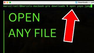 How to Open Up ANY File from the Mac Terminal