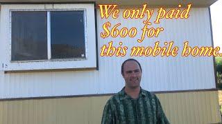 $600 mobile home mid renovation walkthrough.