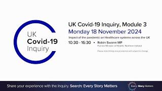 UK Covid 19 Inquiry - Module 3 Hearing - 18 November 2024 PM