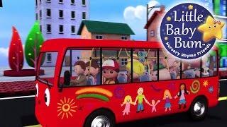 Wheels On The Red Bus | Nursery Rhymes for Babies by LittleBabyBum - ABCs and 123s