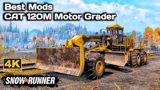 Best Mods CAT 120M Motor Grader In SnowRunner Season 14 #snowrunner #truck #4k