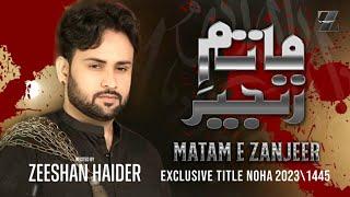 Matam e Zanjeer | Zeeshan Haider | New Nohay 2023 / Murarram 1445ھ