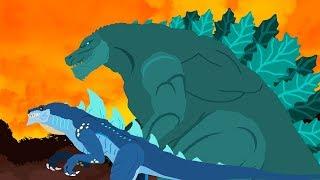 Godzilla vs Zilla vs Muto - Best episodes | Dinosaurs cartoons battles compilation 2018 - DinoMania