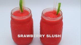 HOW TO MAKE STRAWBERRY SLUSH WITH 3 INGREDIENTS | HOMEMADE SLUSH | REFRESHING SUMMER DRINK RECIPE