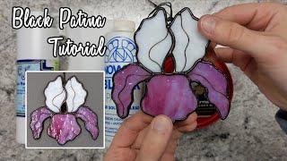 HOW TO - Applying Black Patina Method 1 - Beginner Stained Glass Tutorial