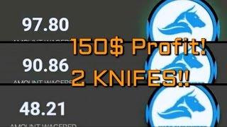 150$!! 2 KNIVES!! - CS:GO Betting episode 9 - CSGOBIG.com