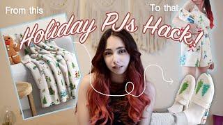 DIY Holiday PJ Set + Slippers! | 3 Sewing Projects out of 1 Blanket