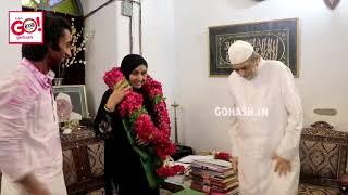 KANEEZ FATIMA SAHEBA MET DR SYED SHAH KHUSRO HUSSAINI SAHEB AT HIS RESIDENCE