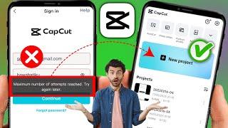 So beheben Sie das Anmeldeproblem „Maximale Anzahl von Versuchen erreicht“ in CapCut Pro