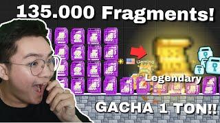 BORONG 1 TON!! Gacha 135.000 Map Fragments! Profit Banyak Boss!! | Growtopia Gacha Profit 2024