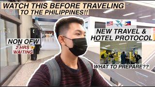 TRAVELING TO THE PHILIPPINES: Arrival & Quarantine Protocol | UA: Honolulu - Manila