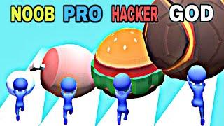 NOOB vs PRO vs HACKER vs GOD in Snowball Run