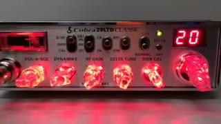 Cobra 29 LTD CLASSIC Cb Radio RED Light Edition Clear Knobs