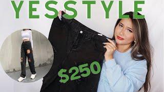 I SPENT $250 ON YESSTYLE CLOTHING & SKINCARE HAUL // does it fit? | ShilaBui