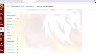 How to begin creating content (an assignment) in Canvas - Huston-Tillotson University