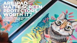 DRAWING WITH PAPERLIKE | iPad Matte Screen Protector | Digital Artists Review (is it for you?)